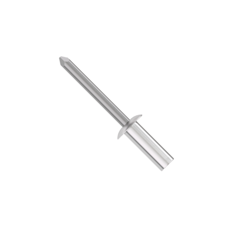 Заклепка вытяжная стандартный бортик  закрытая M4,8х14,5mm Al/St